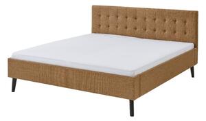 Hnědá čalouněná dvoulůžková postel 180x200 cm Empire – Meise Möbel