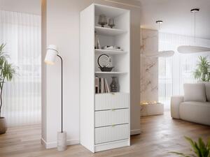 Regál Razimo 3SZ, Barva dřeva: Bílý velvet 5903211417917