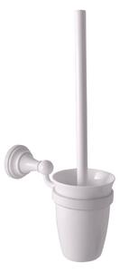 SLEZAK-RAV - WC štětka, miska keramika, bílá Koupelnový doplněk MORAVA RETRO, Barva: bílá MKA0500B