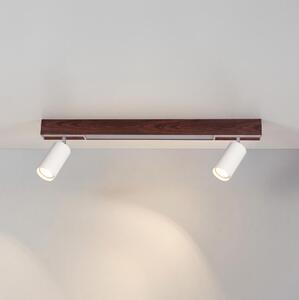 Brilagi - LED Bodové svítidlo SELE 2xGU10/30W/230V + LED/15W bílá/dekor dubu
