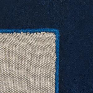Viskózový koberec 80 x 150 cm tmavě modrý GESI II