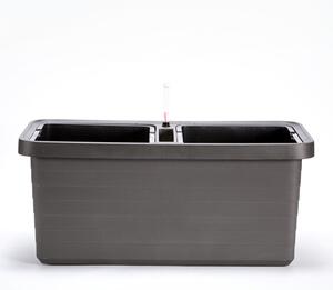 Velkoobjemový truhlík Berberis DUO 80 cm - antracit