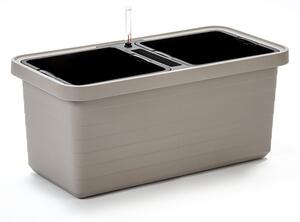 Samozavlažovací velkoobjemový truhlík Berberis DUO taupe 80 cm