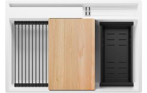 Kuchyňský dřez granitový jednokomorový bez odkapávače a prostoru pro příslušenství a desku Oslo 80 Pocket Multilevel+ Dárek