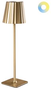 LED bezdrátová stolní lampa ABARO se stmívačem Kov Zlatá