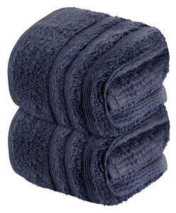 LIVARNO home Froté ručník pro hosty, 30 x 50 cm, 2 kusy (tmavě modrá) (100343613002)