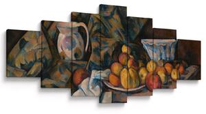 Obraz - Paul Cézanne, Still Life with Apples and Peaches, reprodukce (210x100 cm)