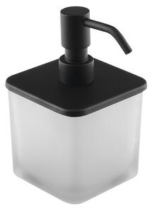 Sapho FLORI dávkovač mýdla s pumpičkou, černá mat (NDRF019/15)