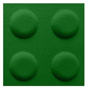 Dekorativní obklad do dětského pokoje LEGO filc zelený Velikost: 15x15cm