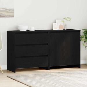 Servírovací skříň 2 ks Černá 70 x 41 x 75 cm Kompozitní dřevo 3332523