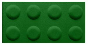 Dekorativní obklad do dětského pokoje LEGO filc zelený Velikost: 15x30cm