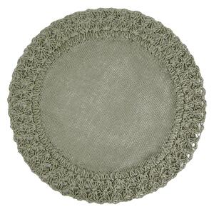 SADA 6KS PROSTÍRÁNÍ NA STŮL BOHO 11 (FI) 38 CM ZELENÁ