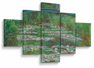Obraz - Claude Monet, The Japanese Footbridge, reprodukce (125x70 cm)