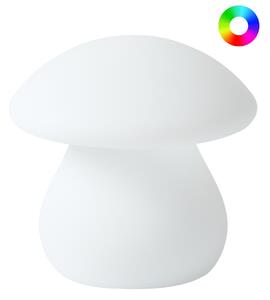 Venkovní stolní LED lampa TUIRA s dálkovým ovládáním Bílá