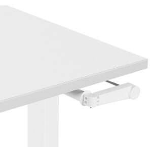 Ručně nastavitelný psací stůl 160 x 70 cm šedo-bílý DESTIN II