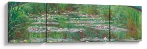 Obraz - Claude Monet, The Japanese Footbridge, reprodukce (170x50 cm)