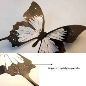 Sada 18 adhezivních 3D samolepek Ambiance Butterflies Chic