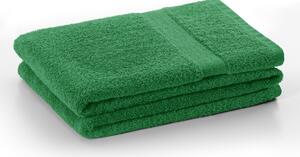 Bavlněný ručník DecoKing Mila 30x50cm tmavě zelený