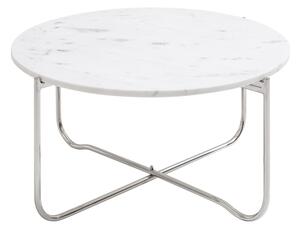 Designový konferenční stolek Tristen 62 cm mramor bílý