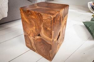 Designový odkládací stolek Junk 30 cm teak
