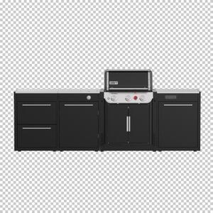 WEBER kuchyně - tři skříňky a gril Genesis EX-335