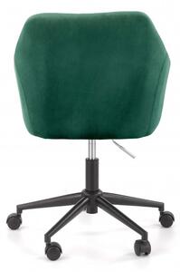 Kancelářská otočná židle FRESCO — látka, zelená