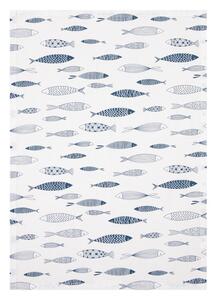 LIVARNO home Kuchyňské utěrky, 50 x 70 cm, 3 kusy (ryby/modrá/bílá) (100374269003)