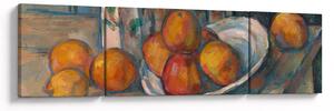 Obraz - Paul Cézanne, Still Life with Milk Jug and Fruit, reprodukce (170x50 cm)