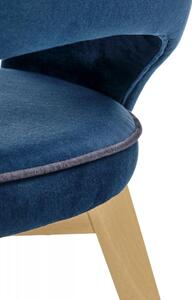 Židle MARINO (Tmavě modrá / Medový dub)