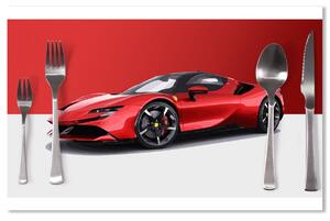 Sablio Prostírání Ferrari na červenobílé: 40x30cm