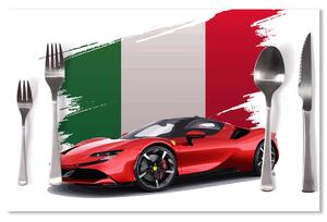 Sablio Prostírání Ferrari Italská vlajka: 40x30cm