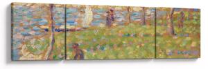 Obraz - Georges Seurat, Study for "La Grande Jatte", reprodukce (170x50 cm)