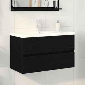 Skříňka pod umyvadlo Černý dub 80 x 39 x 62 cm Kompozitní dřevo 3333147
