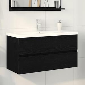 Skříňka pod umyvadlo Černý dub 90 x 39 x 62 cm Kompozitní dřevo 3333146