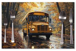 Sablio Prostírání Žlutý školní autobus: 40x30cm