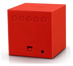 Červený LED budík Gingko Gravity Cube