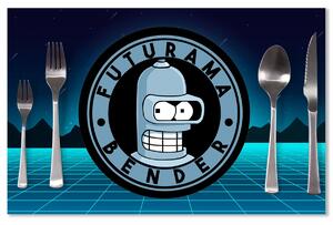 Sablio Prostírání Futurama Bender Čtvrtá dimenze: 40x30cm