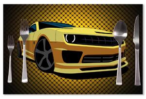 Sablio Prostírání Chevrolet Camaro Žlutá mřížka: 40x30cm