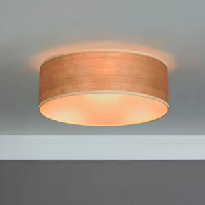 Stropní svítidlo z přírodní dýhy v barvě třešňového dřeva Sotto Luce TSURI M, ⌀ 30 cm