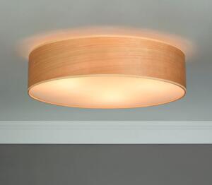 Stropní svítidlo z přírodní dýhy v barvě třešňového dřeva Sotto Luce TSURI L, ⌀ 40 cm