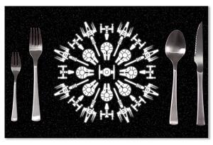 Sablio Prostírání Star Wars Vesmírné lodě: 40x30cm