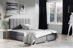 Kontinentální postel Brando 180x200 šedý