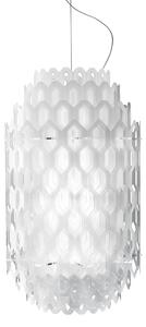 SLAMP CHNSM00WHT01T00E27EU Chantal suspension M, bílé svítidlo pro zavěšení, 7xE27, výška 85cm