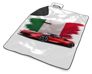 Sablio Plážová deka Ferrari Italská vlajka: 200x140 cm