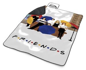 Sablio Plážová deka Seriál přátelé FRIENDS Gauč u fontány: 200x140 cm