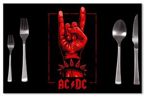 Sablio Prostírání ACDC Červená ruka: 40x30cm