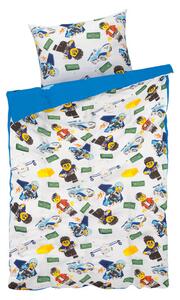 LEGO Dětské ložní povlečení, 140 x 200 cm, 70 x 90 cm (City modrá) (100344970003)