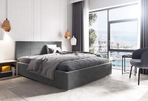 Čalouněná postel Katia 140x200 šedý