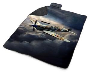 Sablio Plážová deka Stíhačka Spitfire: 200x140 cm