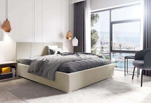 Čalouněná postel Katia 120x200 Béžový kovový rám